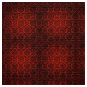 Gothic Red Demask Costume Fabric