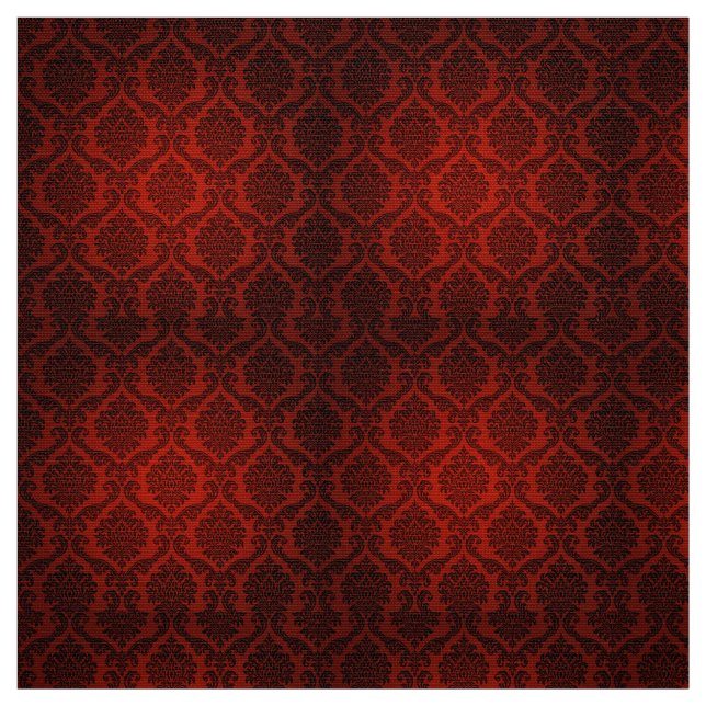 Gothic Red Demask Costume Fabric (Swatch)