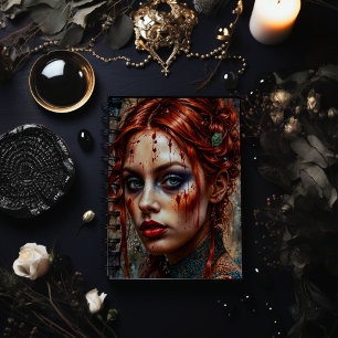 Gothic Red Head Woman Planner