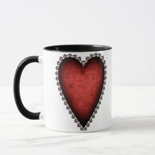 Gothic Red Heart Mug