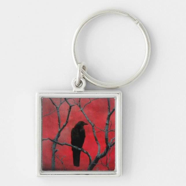 Gothic Red Key Ring (Front)