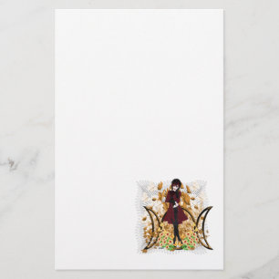 Gothic Red Riding Hood Stationery