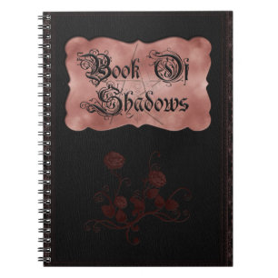 Gothic Red Rose Pink Black Book of Shadows