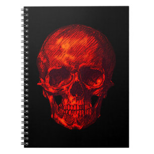 Gothic Red Skull Notebook