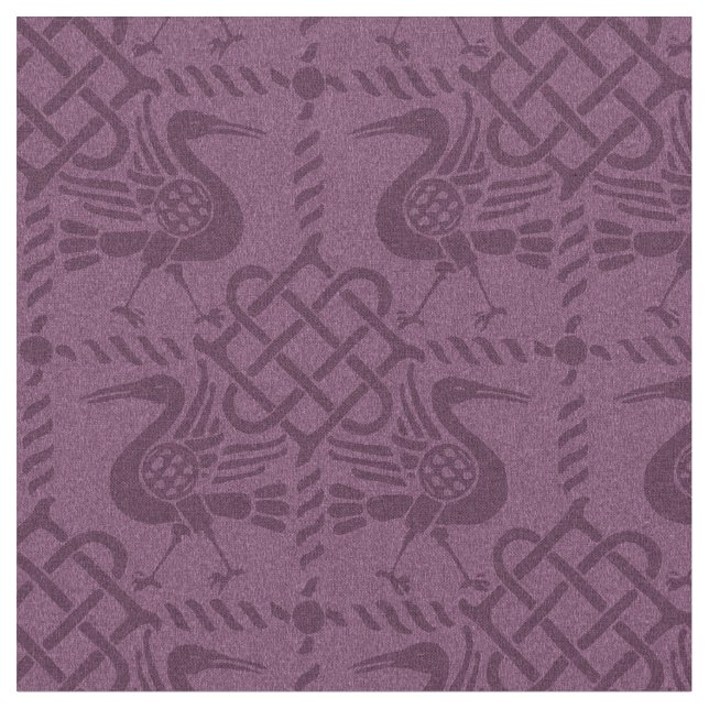 Gothic Revival Birds and Knots Fabric (Close Up)