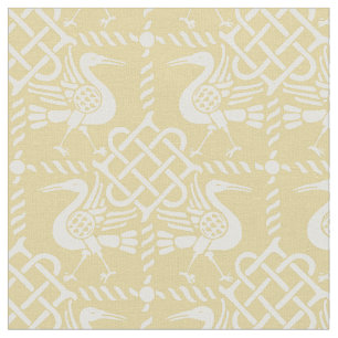 Gothic Revival Birds and Knots Fabric
