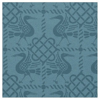 Gothic Revival Birds and Knots Fabric