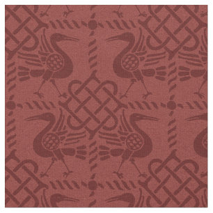 Gothic Revival Birds and Knots Fabric