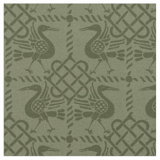 Gothic Revival Birds and Knots Fabric