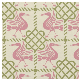 Gothic Revival Birds and Knots Fabric