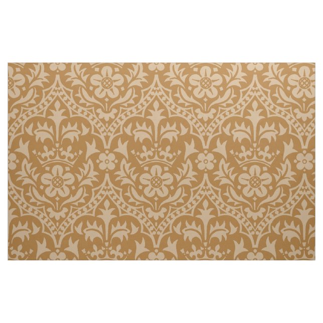 Gothic Revival Crowned Rose Fabric (Fat Quarter)