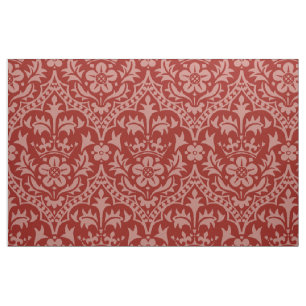 Gothic Revival Crowned Rose Fabric