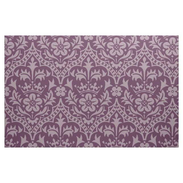 Gothic Revival Crowned Rose Fabric (Fat Quarter)