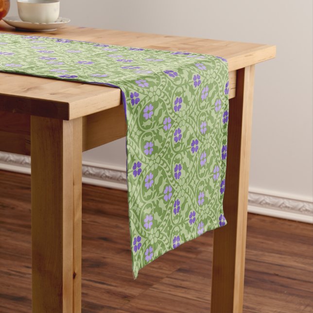 Gothic Revival Floral 14" X 72" Table Runner (In Situ)