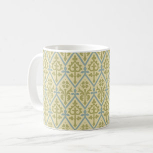 Gothic Revival Floral Diamonds Coffee Mug