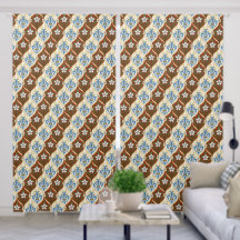 Gothic Revival Roses and Lilies Curtain