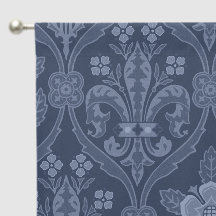 Gothic Revival Roses and Lilies Curtain