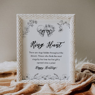 Gothic Ring Hunt Bridal Shower Game Sign