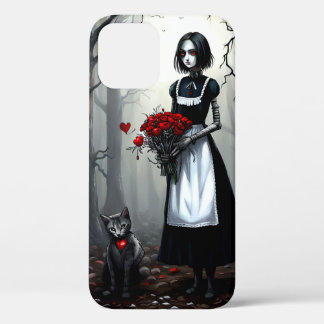 Gothic Robot Girl iPhone 12 Case