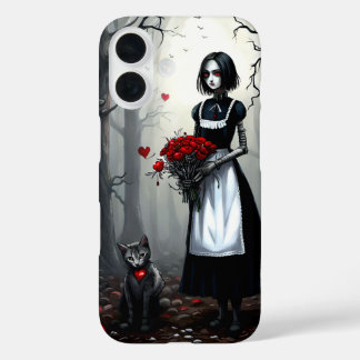 Gothic Robot Girl iPhone 16 Case