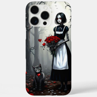 Gothic Robot Girl iPhone 16 Pro Max Case