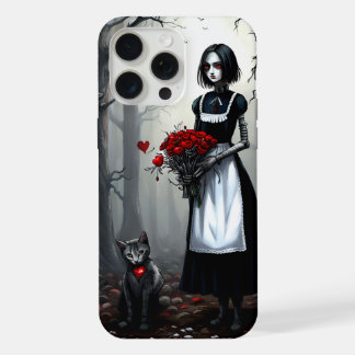Gothic Robot Girl iPhone 15 Pro Max Case
