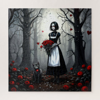 Gothic Robot Girl Jigsaw Puzzle