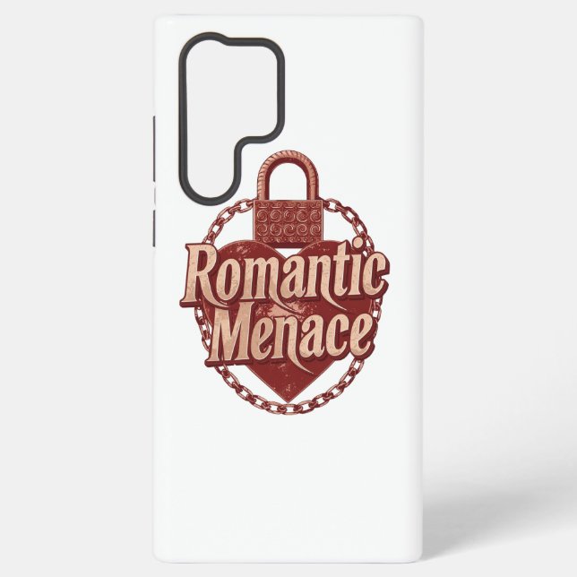 Gothic Romance Anti-Valentine Saying Samsung Galaxy S22 Ultra Case (Back)