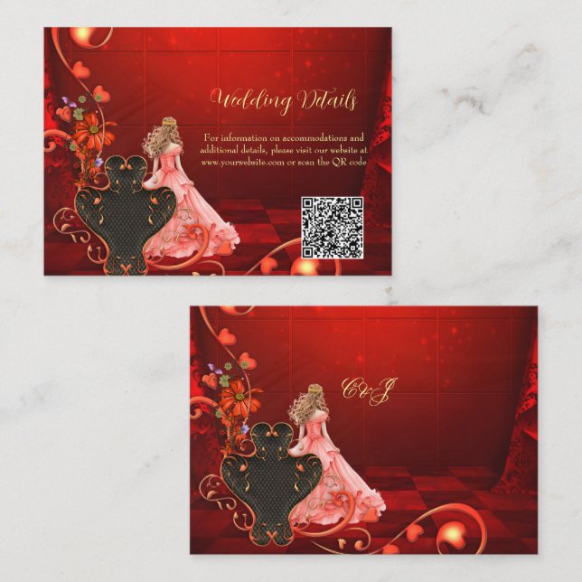 Gothic Romance Enclosure Card (Front/Back)