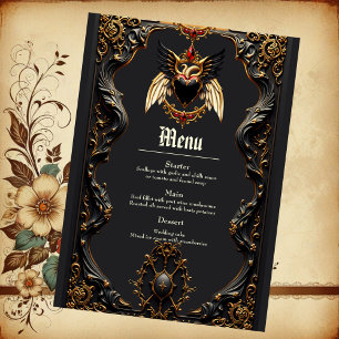 Gothic Romance, In the Shadows of Love.  Menu