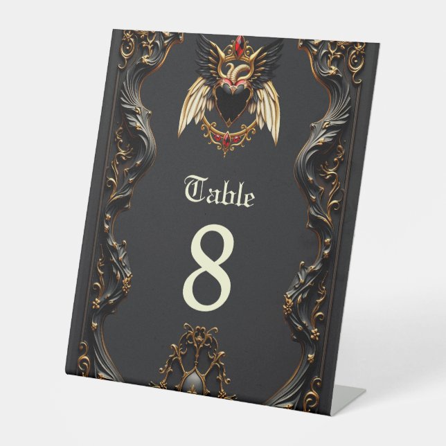 Gothic Romance, In the Shadows of Love.  Pedestal Sign (Front)