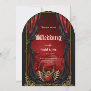 Gothic Romance, the heart of passion. Invitation