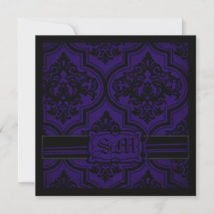 Gothic Romance Wedding Invite Square