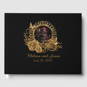 Gothic Romance Wedding Reception Guest Book