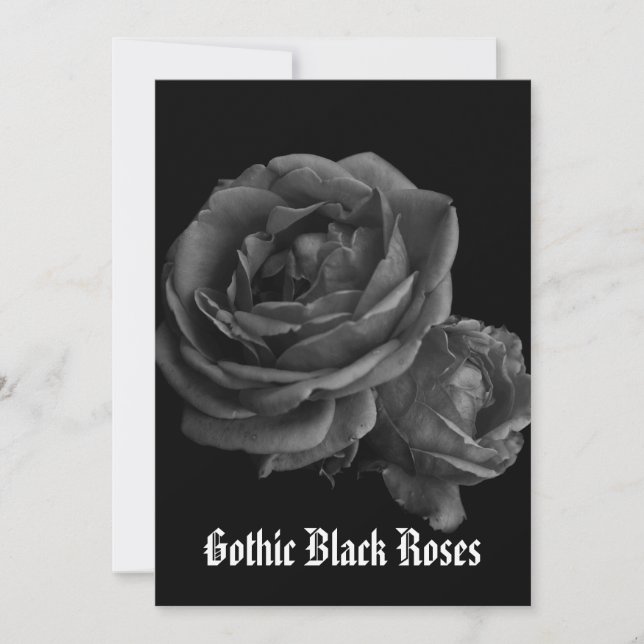 Gothic Romantic Black Roses (Front)