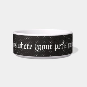 Gothic romantic bouquet Medium Pet Bowl