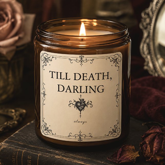 Gothic Romantic Candle Label (Creator Uploaded)
