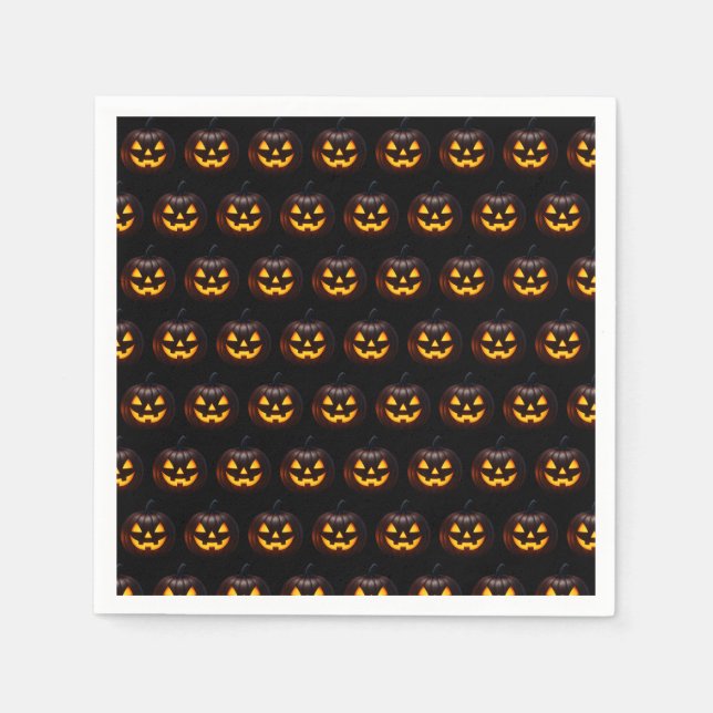 Gothic Romantic Skeleton Hand Halloween Wedding Napkin (Front)