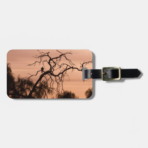 Gothic Romanticism Bird on a Winter Tree Template Luggage Tag