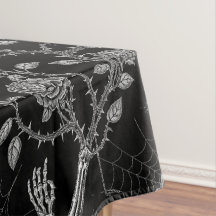 Gothic Rose and Bone Pattern