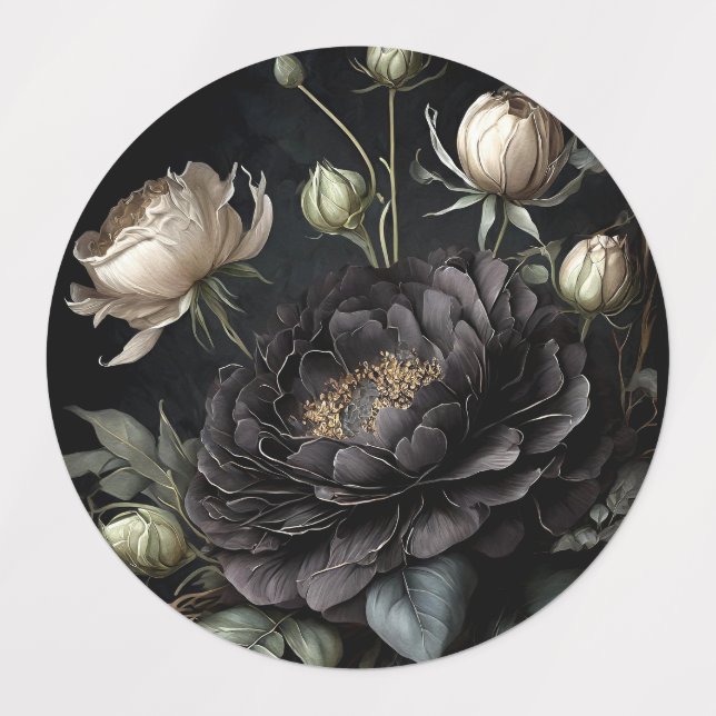  Gothic Rose Arrangement Black Flower (Design 1)