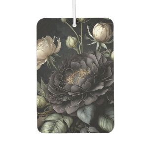  Gothic Rose Arrangement Black Flower Car Air Freshener