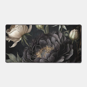  Gothic Rose Arrangement Black Flower Desk Mat