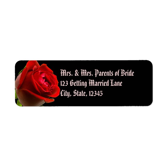 Gothic Rose Avery Label (Front)