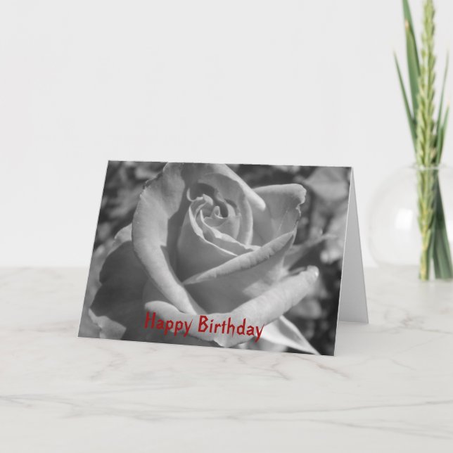 Gothic Rose Birthday Card (Front)