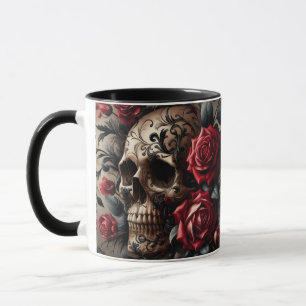 Gothic Rose Black Mug