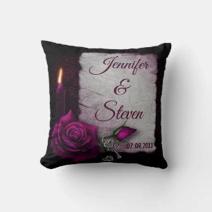 Gothic Rose, Candle, Parchment and Locket Cushion