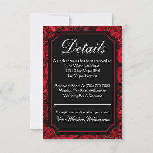 Gothic Rose Details Card
