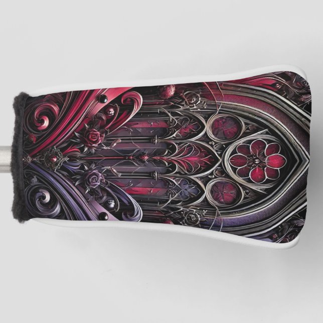 Gothic Rose Golf Head Cover (Front)
