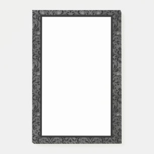 Gothic Rose in Black and Gray Post-it Notes